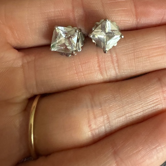 Cubics zirconium earrings - Picture 1 of 2